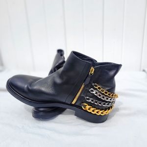 Casadei Ankle Boot With Chains Size 11